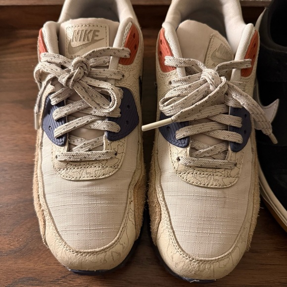 2 PAIRS Nike SB Dunk Low Black White + Air Max 90 Camowabb (Men’s Size 7.5) Lot - Picture 2 of 12